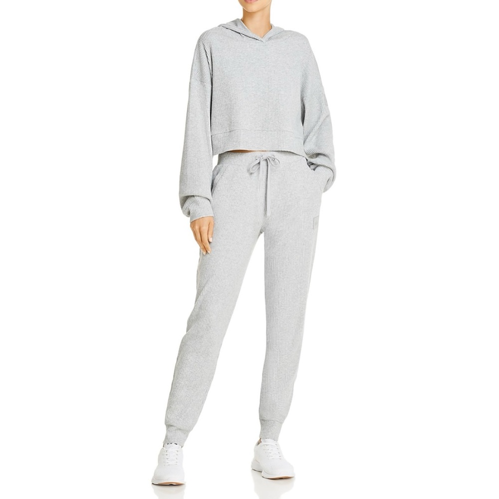 Alo yoga Rib-Knit Hooded sweatshirt and sweatpants. Brand new with tags.